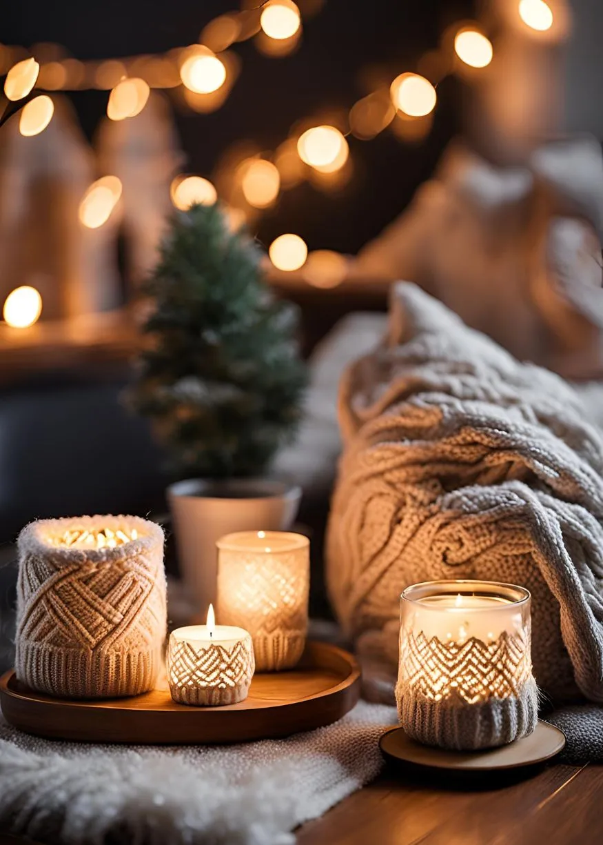Sweater Candle Cozies