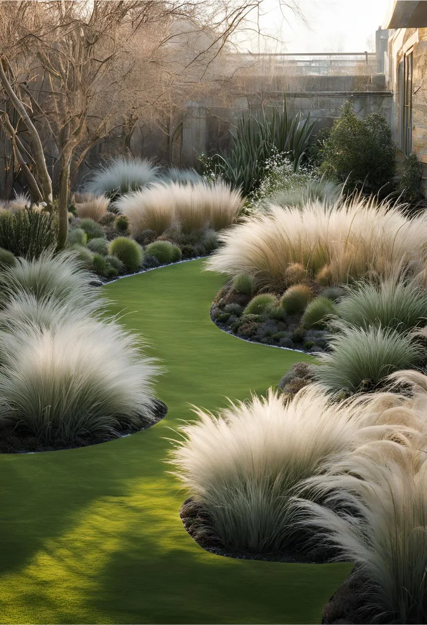 Textural Grass Garden
