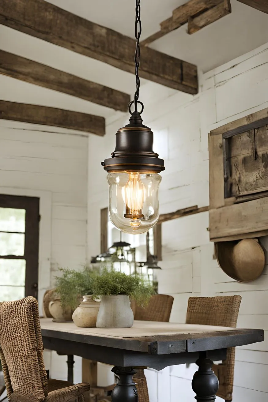 Vintage Lighting Fixtures for Antique Farmhouse Decor