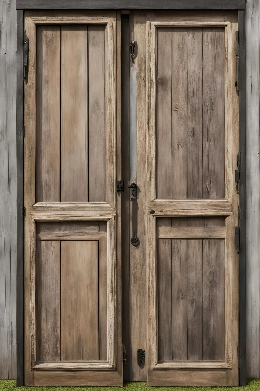 Weathered Wooden Doors for Antique Farmhouse Decor