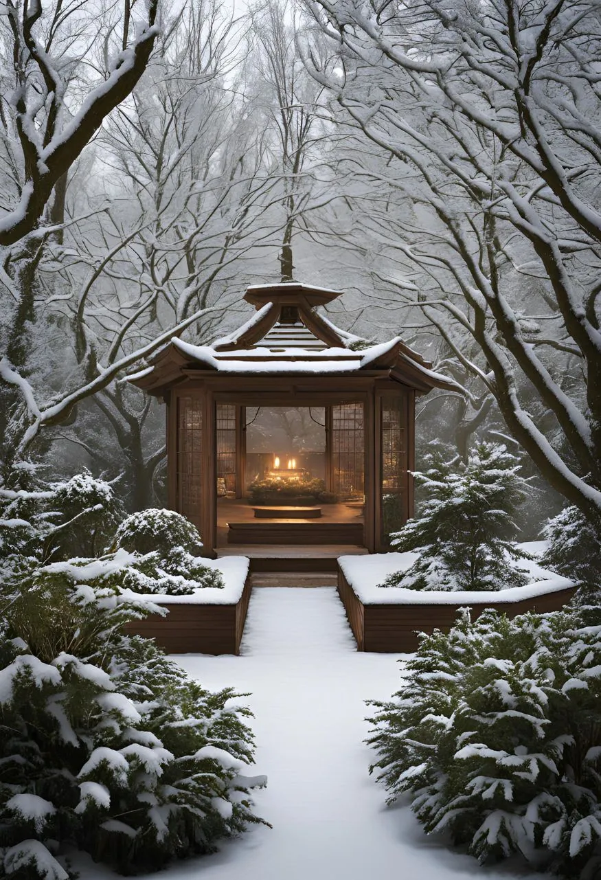 Winter Meditation Garden