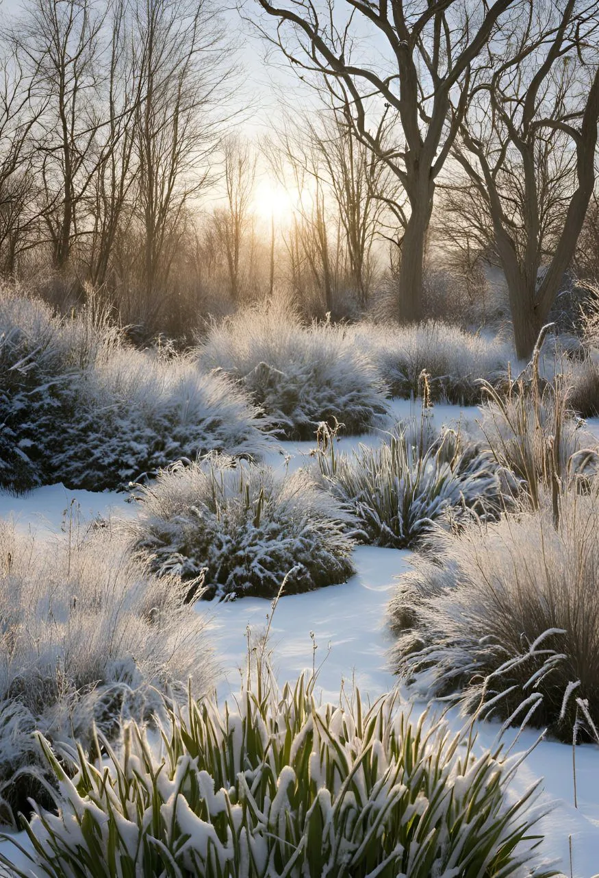 Winter Prairie Garden