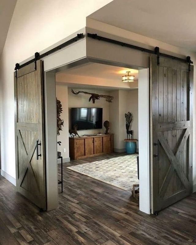 boho farmhouse Barn Doors with a Twist