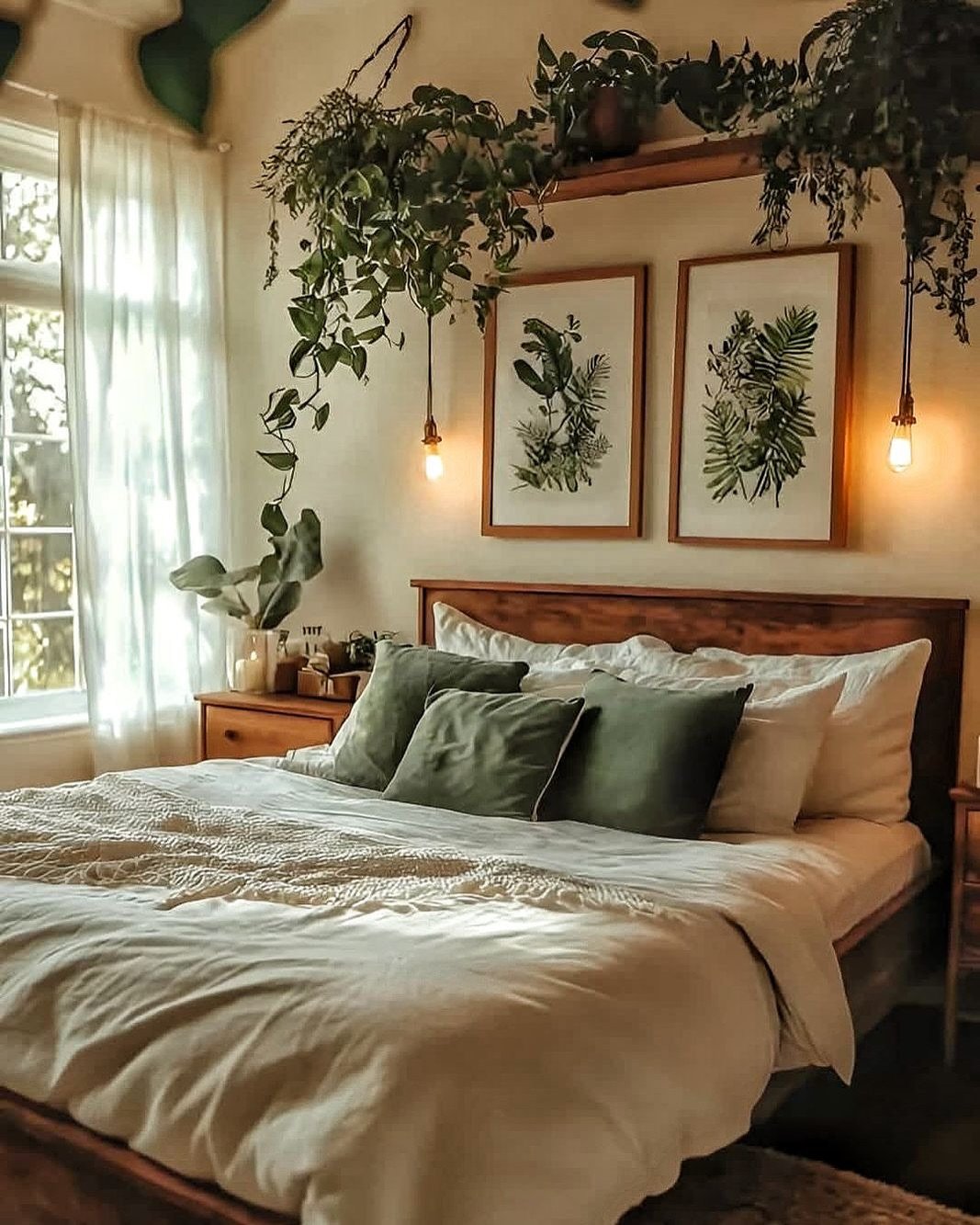 boho farmhouse Decorate with Greenery