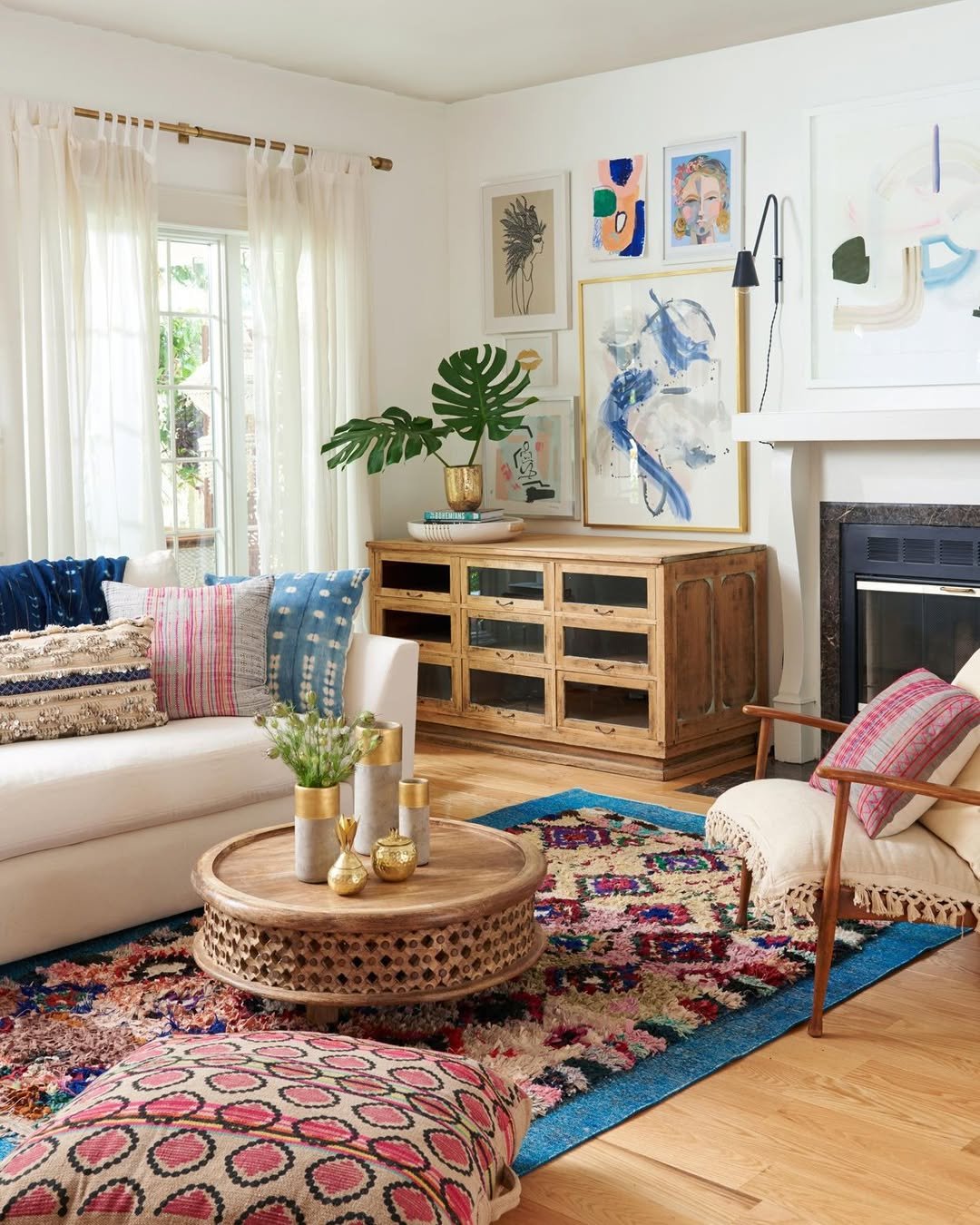 boho farmhouse decor Global-Inspired Patterns
