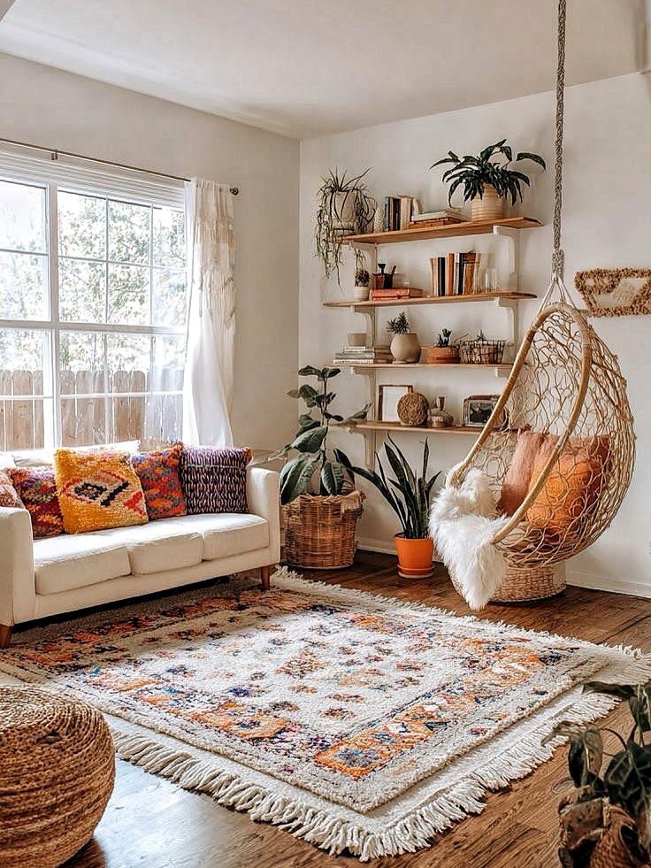 boho farmhouse mix natural textures