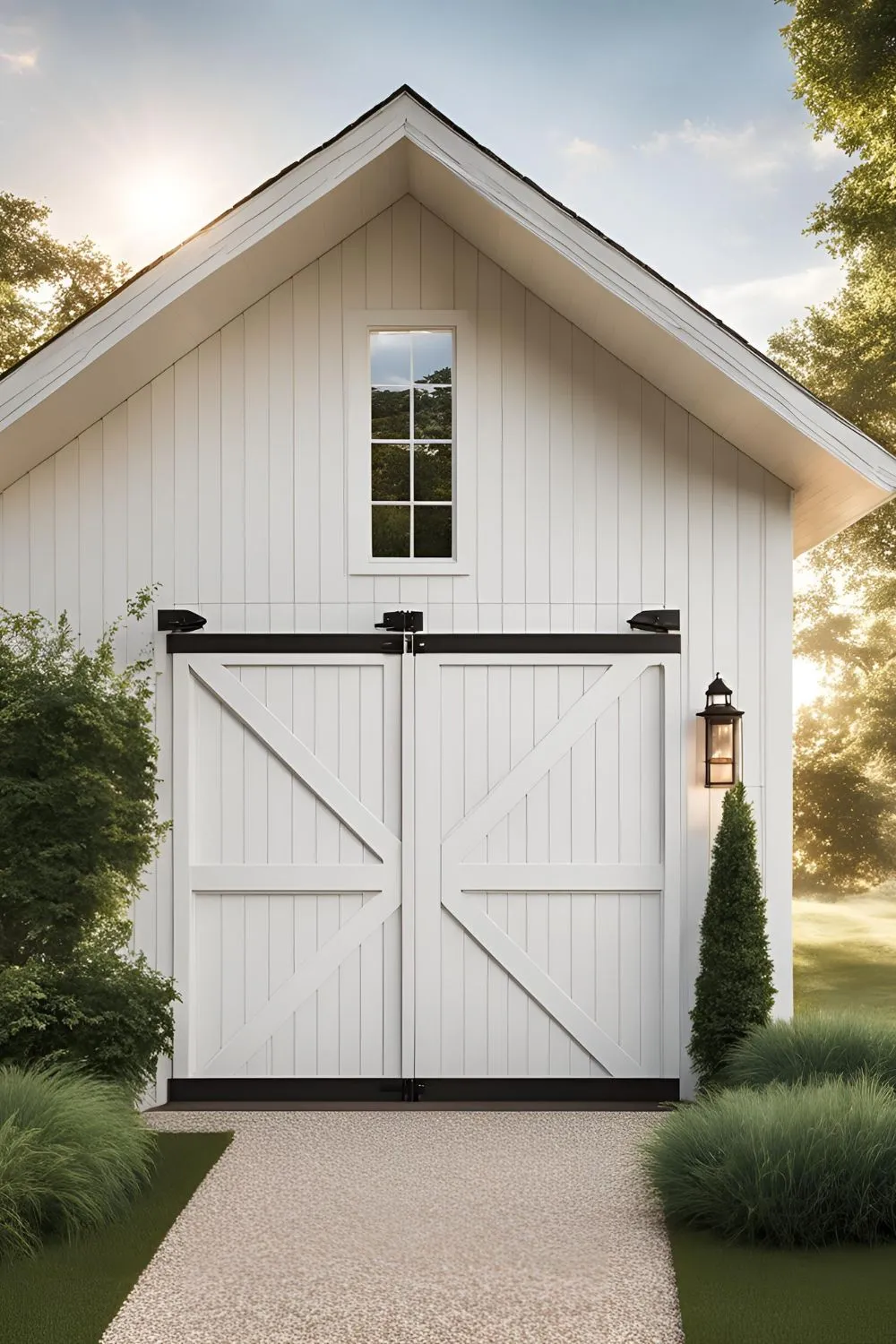 A Charming Barn Door Garage