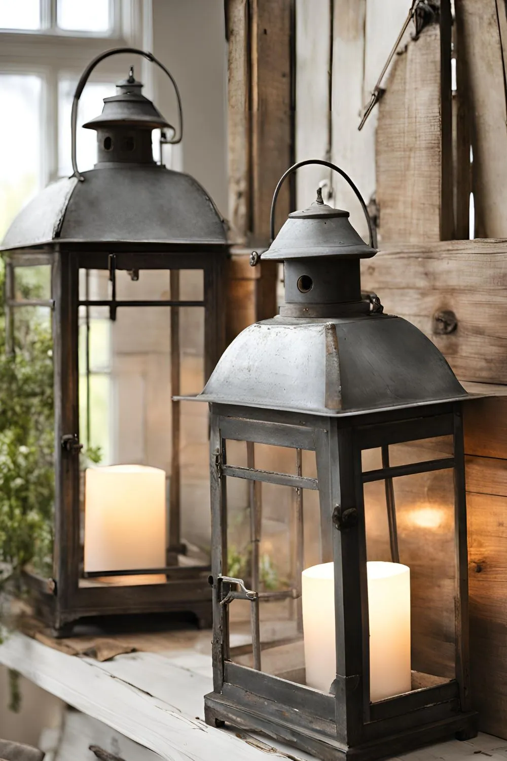 Antique Lanterns for Vintage Farmhouse