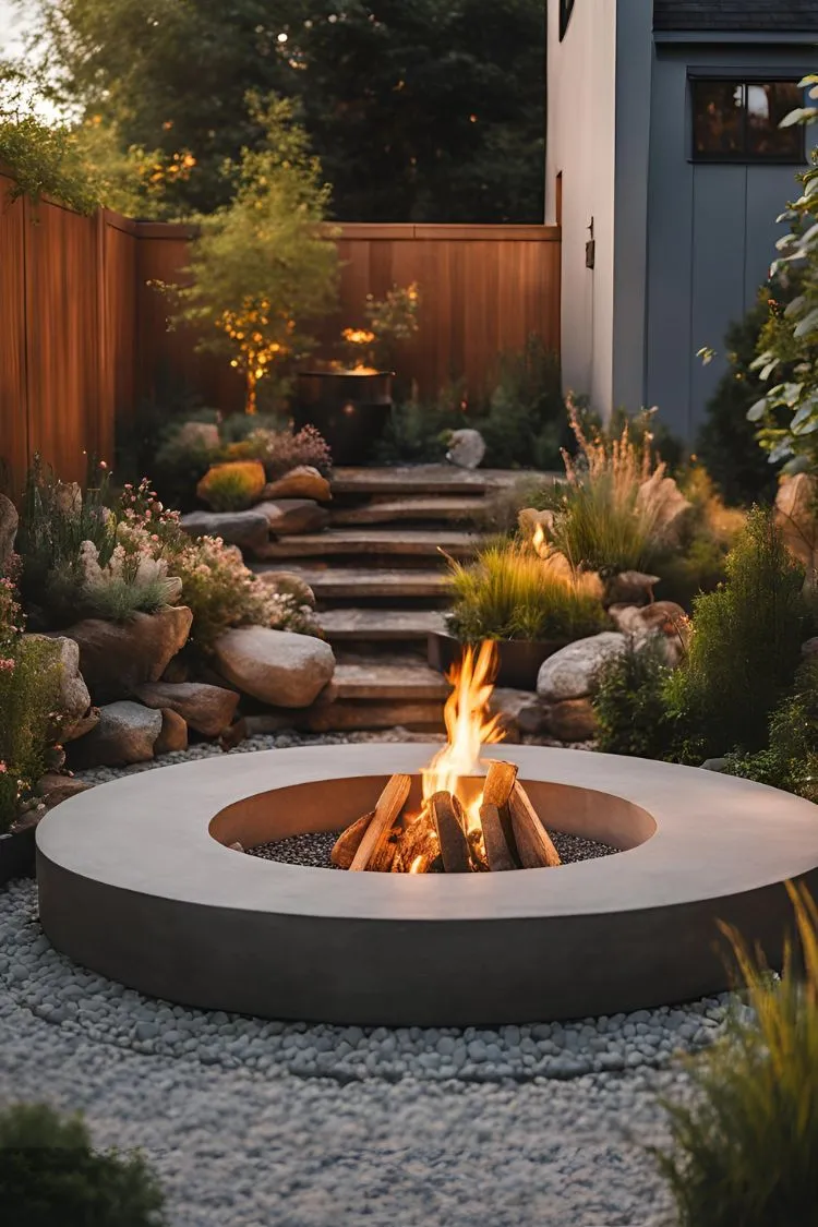 Built-in Concrete Circular Pit