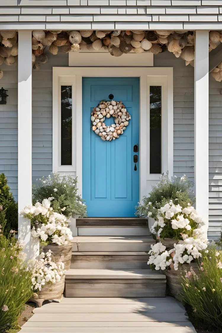 Coastal Blue Front Door