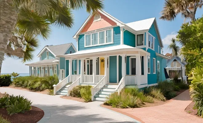 Coastal exterior house colors