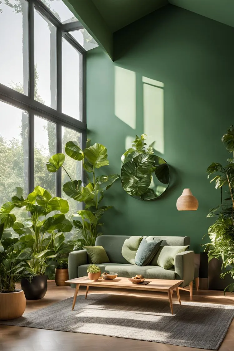 Dark Green Ceiling