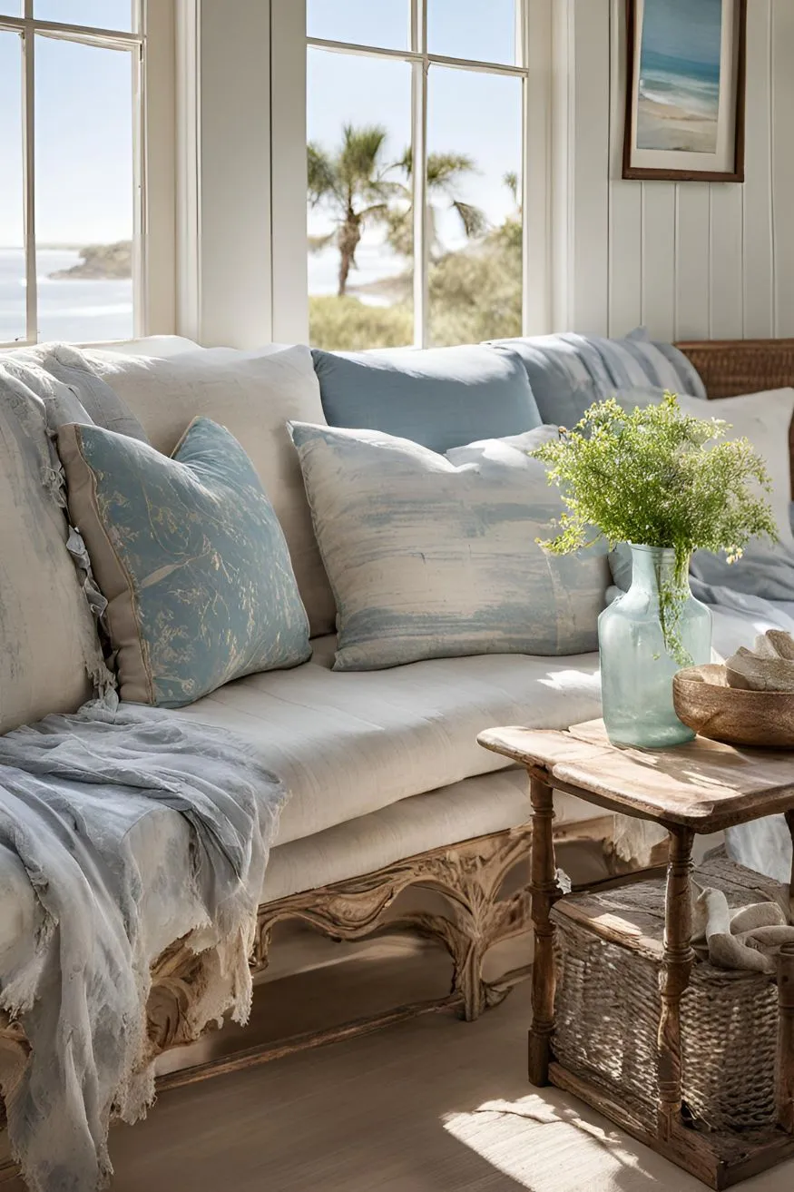 Distressed Coastal Textiles
