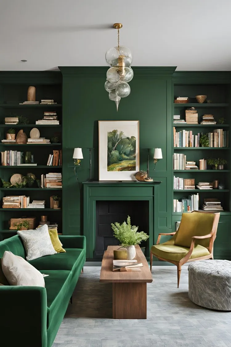 Forest Green Built-ins