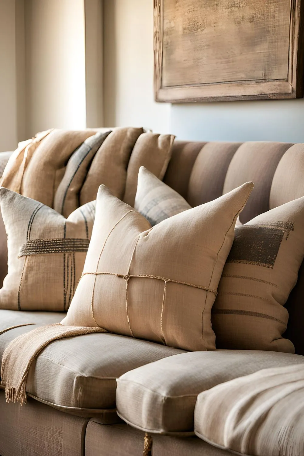 Grain Sack Pillows