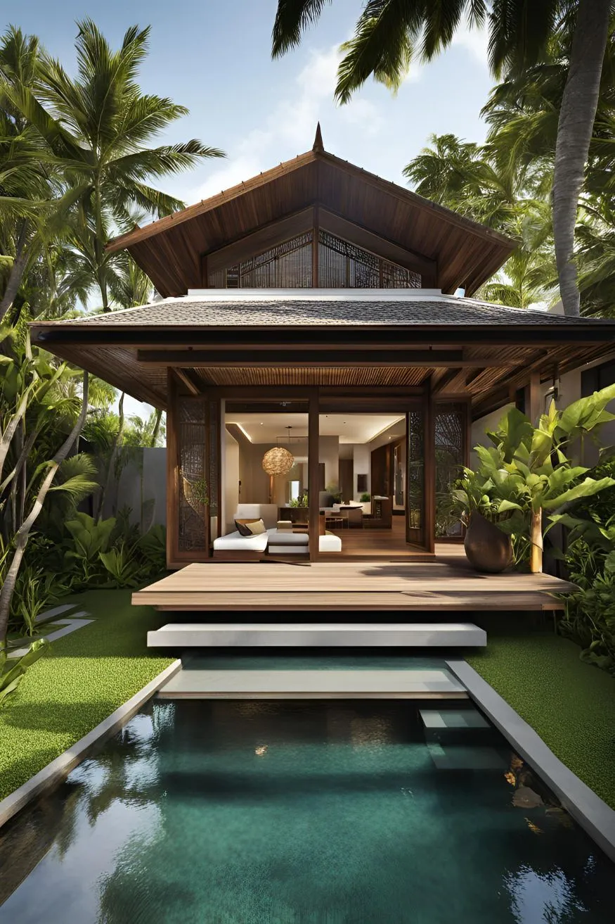 Indonesian Balinese Beach Residence