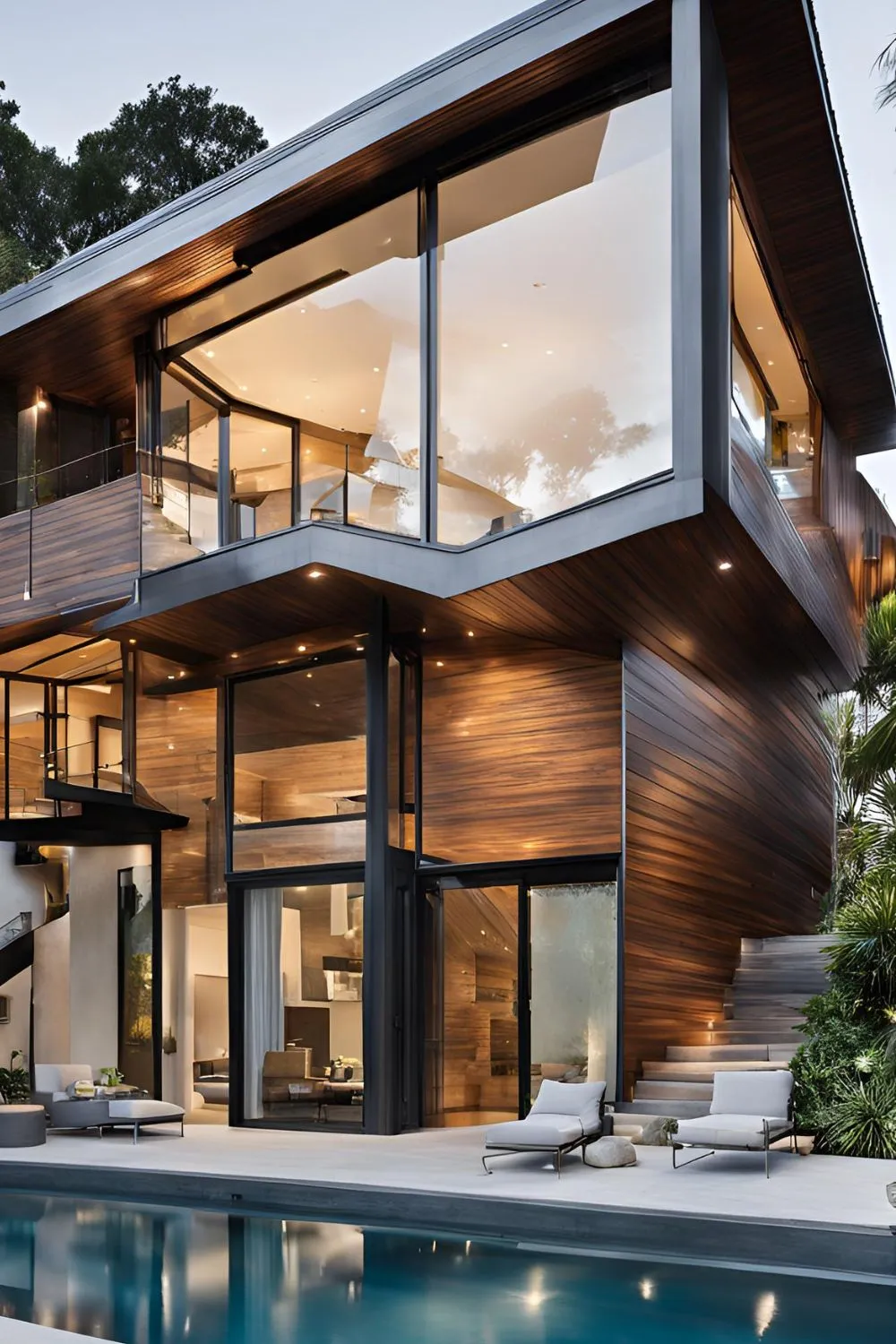 Large Overhanging Eaves for Modern Beach House Exterior for Modern Beach House Exterior
