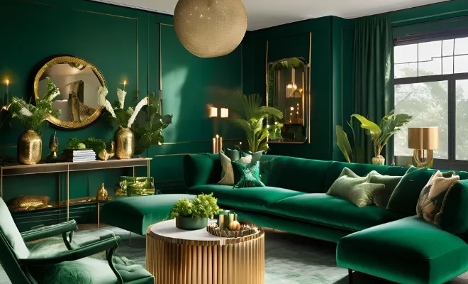 Moody Green Living Room Ideas