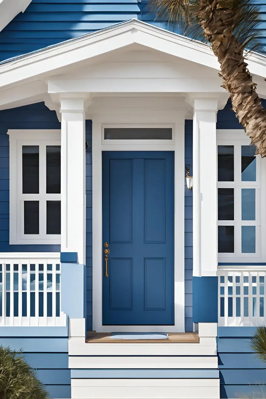 Nautical Blue and White Color Palette
