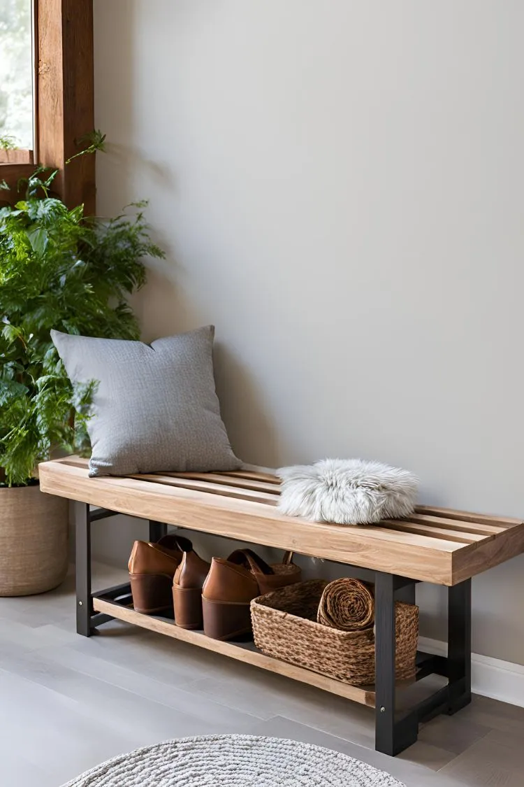 Outdoor Inspired Indoor Bench