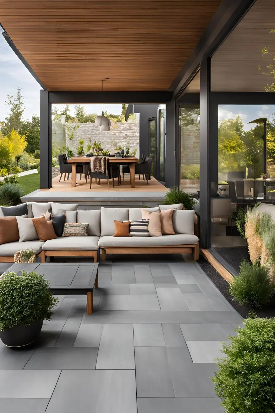 11. Outdoor Living Spaces with Seamless Transitions