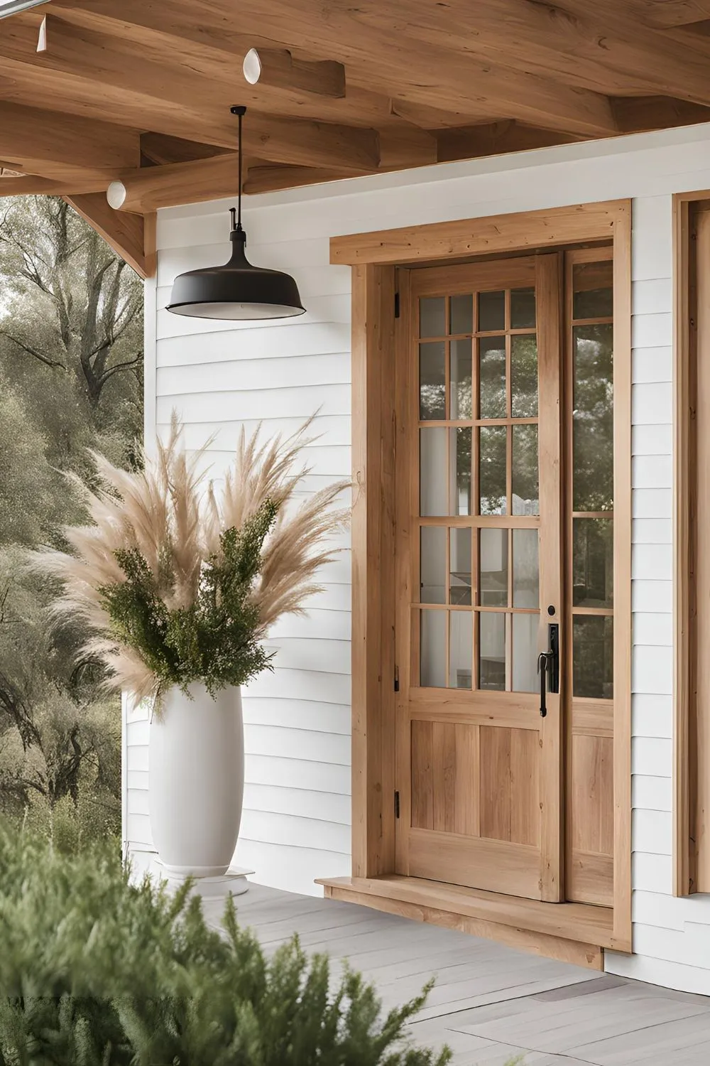 Pops of Natural Wood