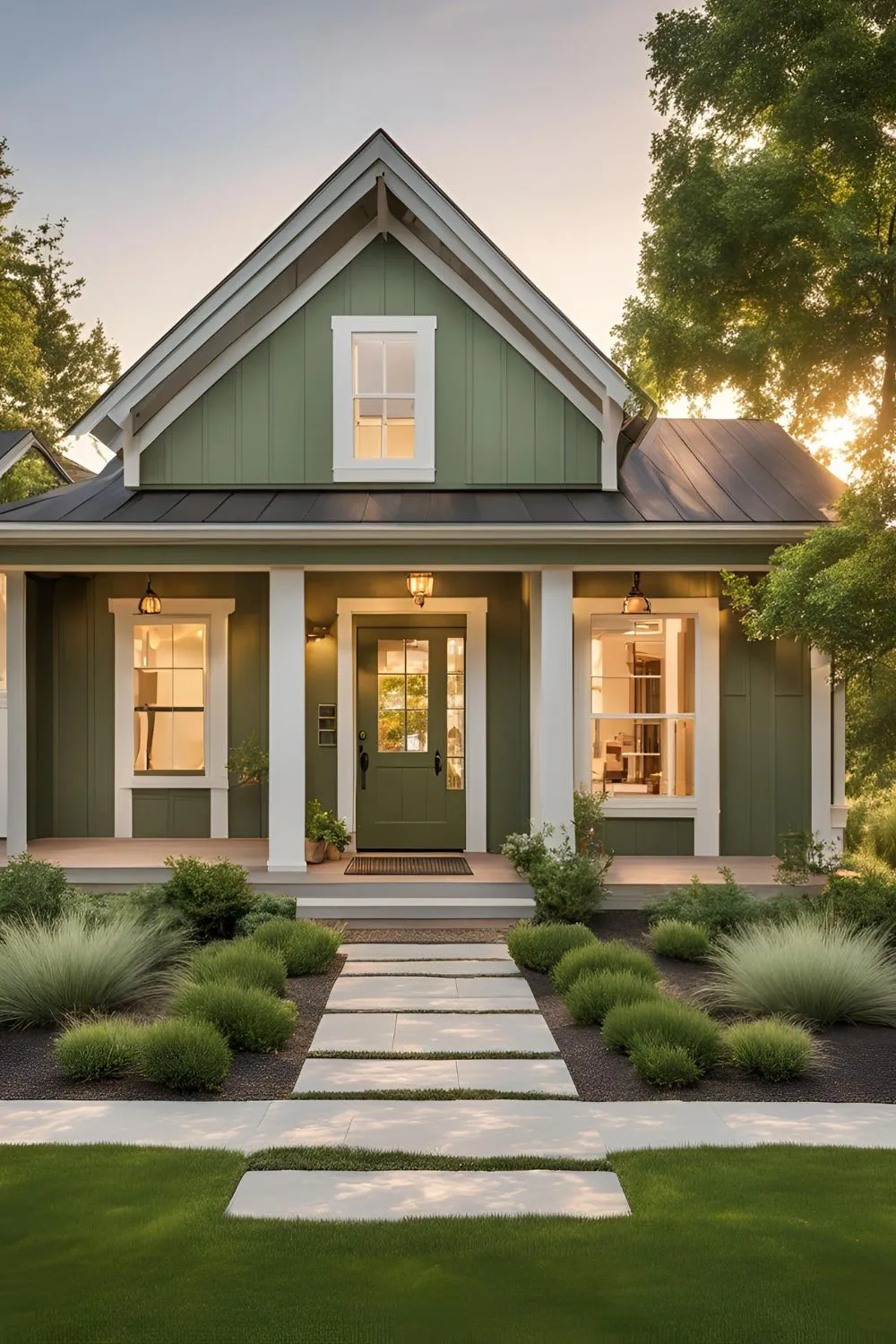 Sage Green for Modern Farmhouse Exterior Colors