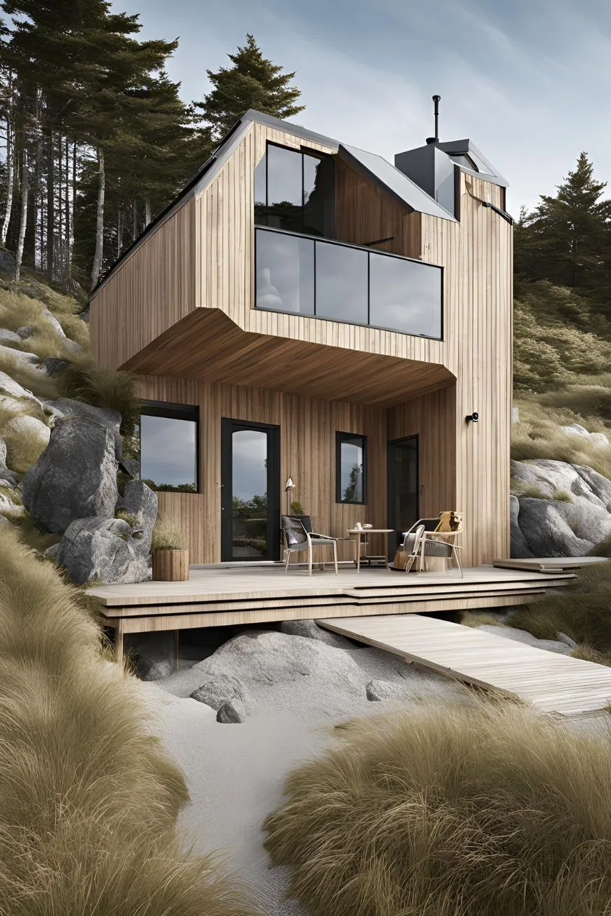 Scandinavian Coastal Cabin