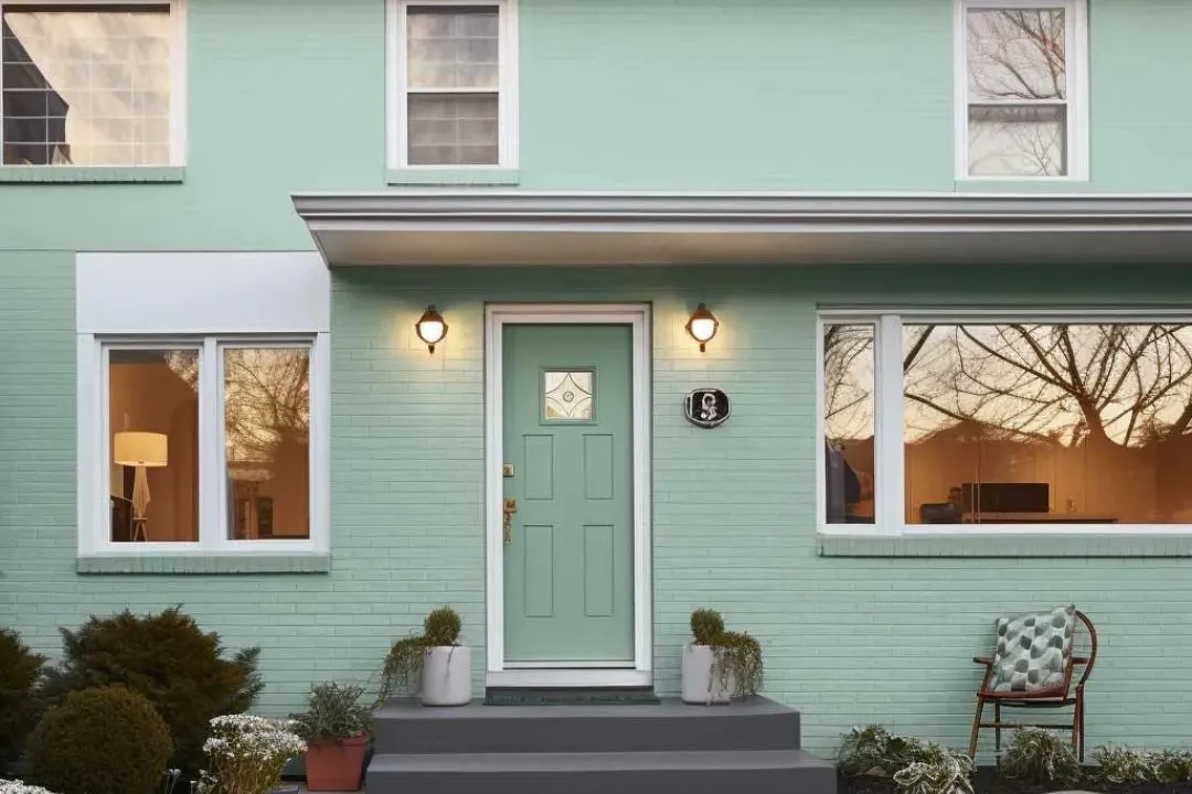 Serene Seafoam Green for Exterior House Colors