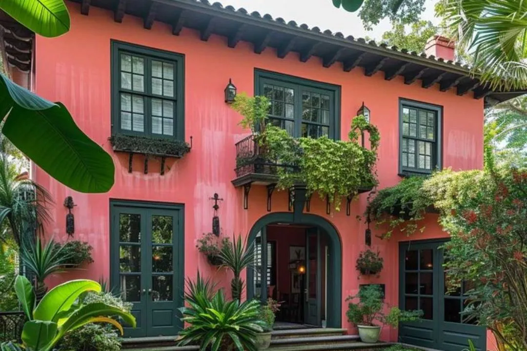 Soft Coral Pink for Exterior House Colors
