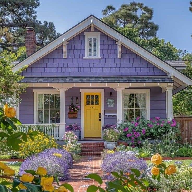 Soft Lavender  for Modern Farmhouse Exterior Colors