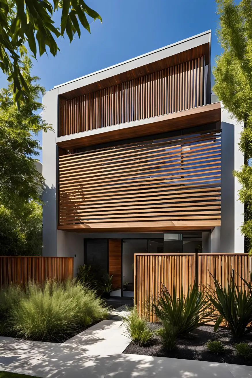 Timber Slat Screen Exterior