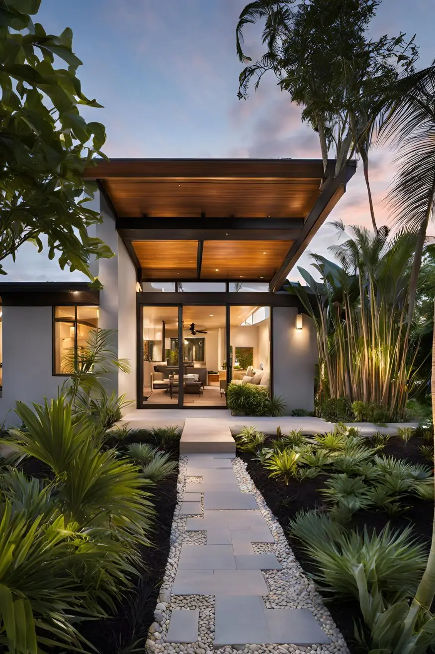 Tropical Modern with Native Landscaping