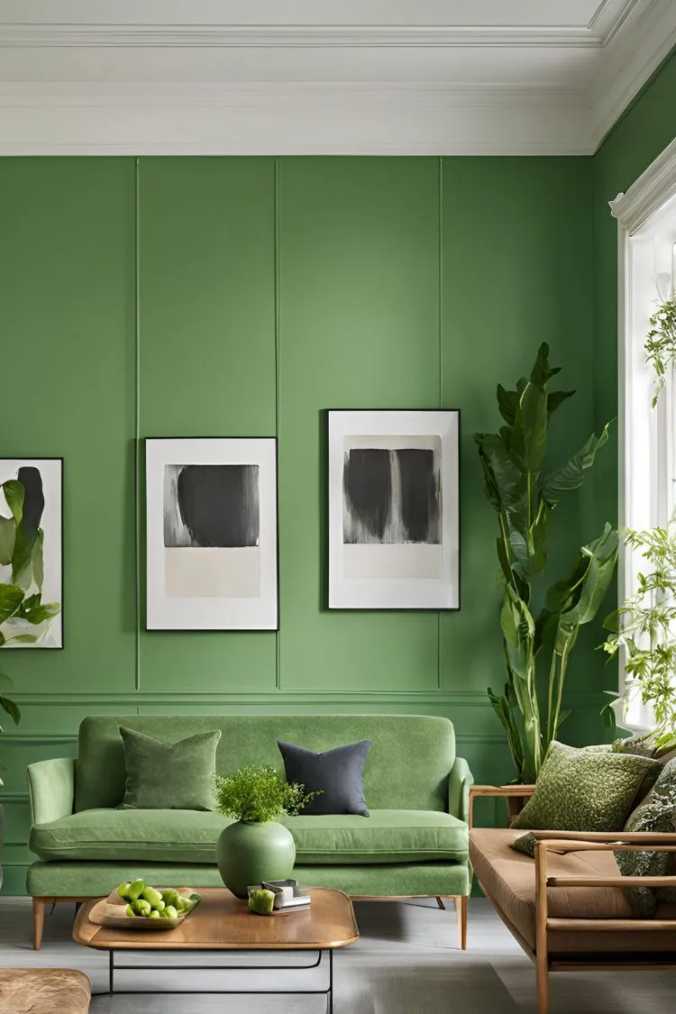 Two-Tone Green Walls