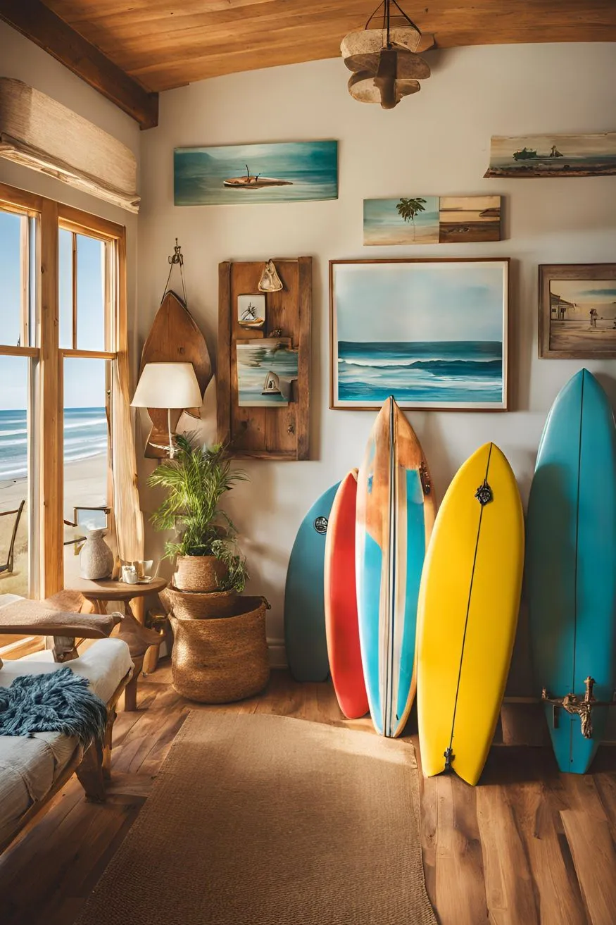 Vintage Surf-Inspired Decor