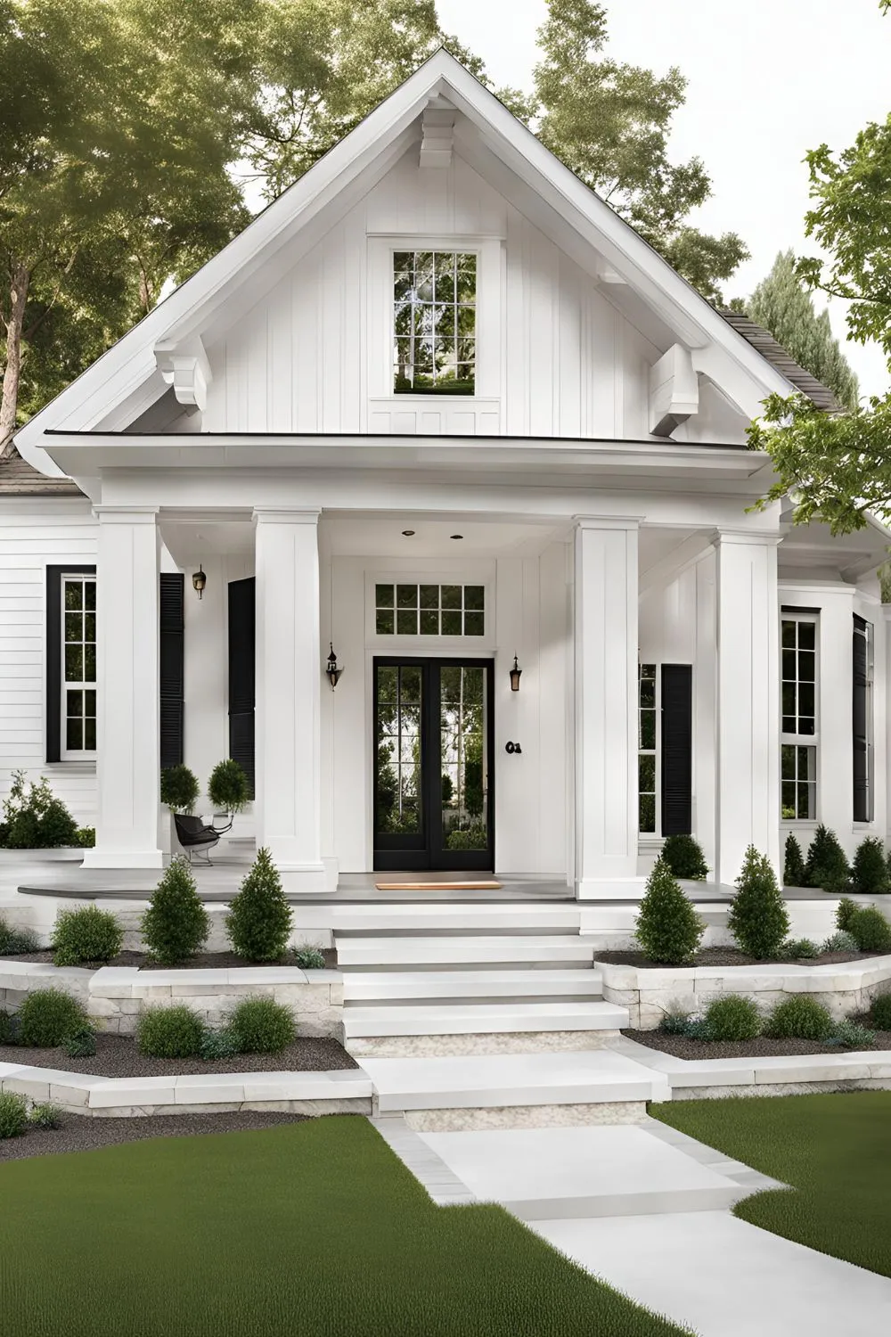 Wide Front Steps