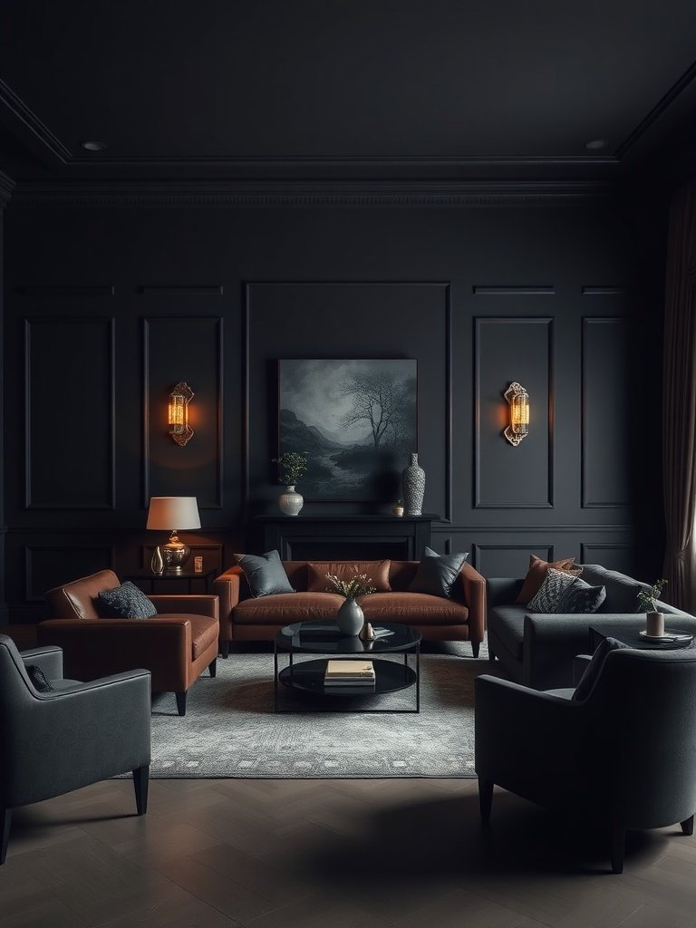 2 dramatic wall color