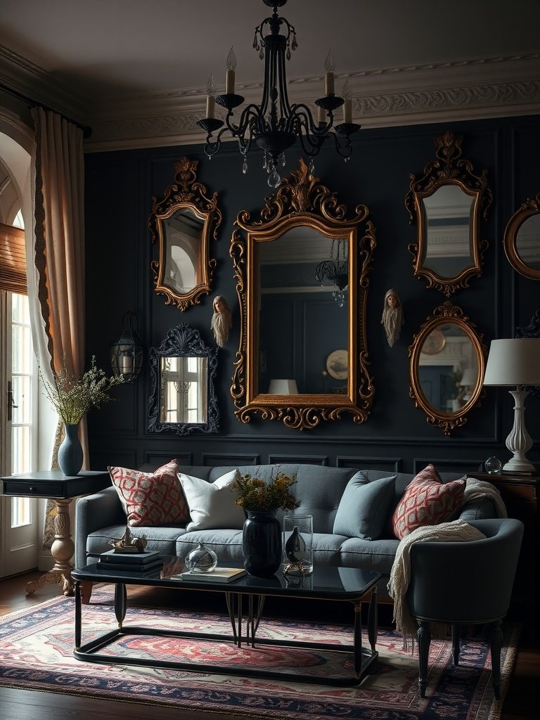 4 ornate mirror collection