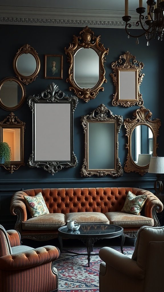 8 antique mirror collection