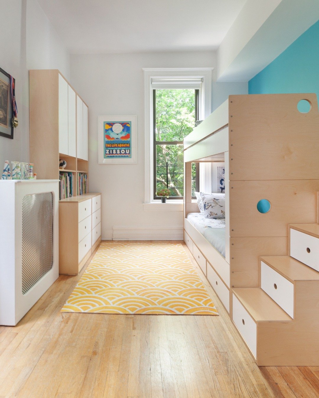 Built-in Storage in Loft Bed