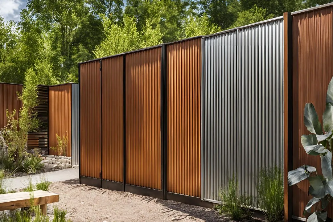 Corrugated Metal and Wood Combo