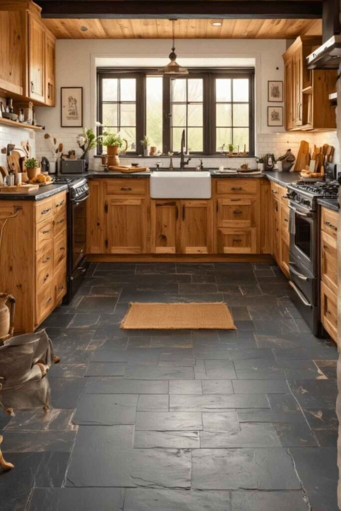 Dark Slate Flooring