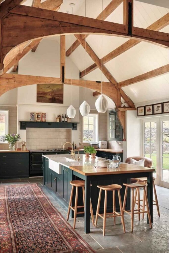Exposed Wooden Beams