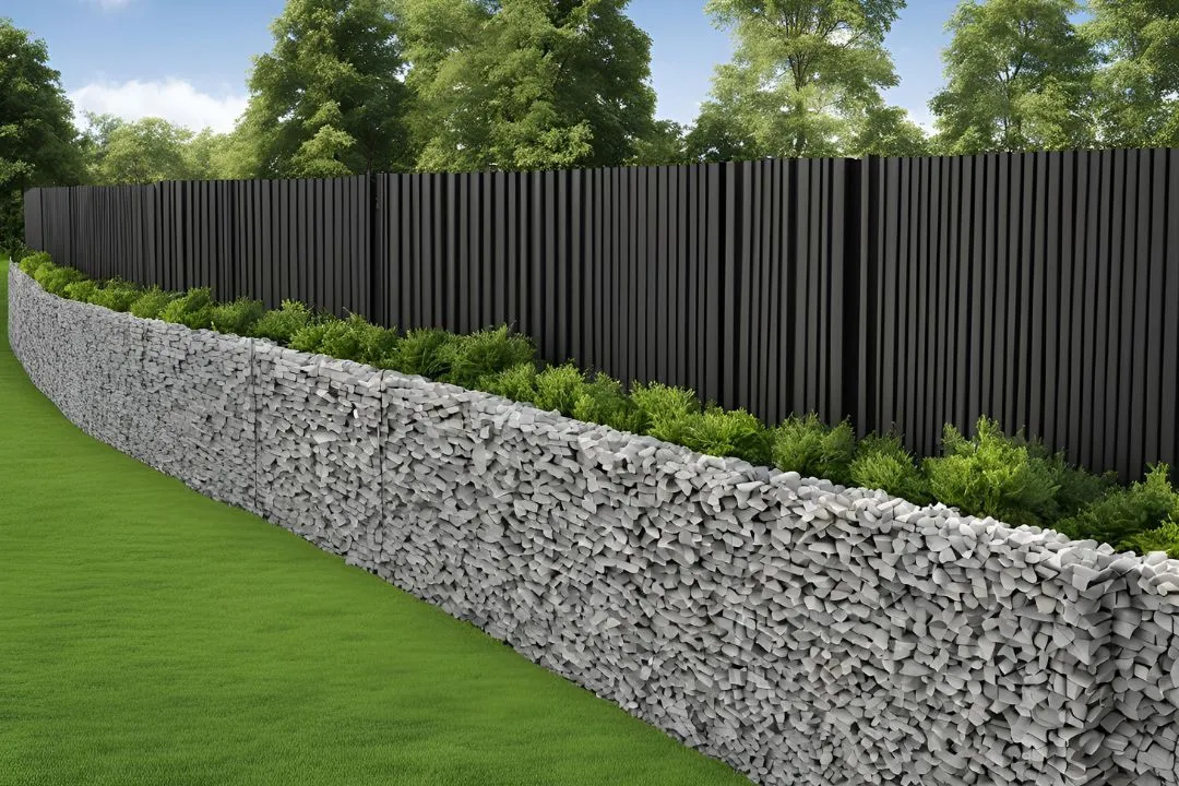 Gabion Wall Privacy Fence