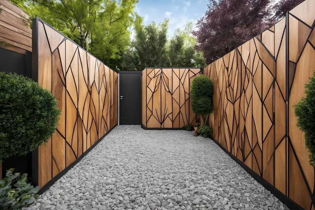 Geometric Wood Overlays