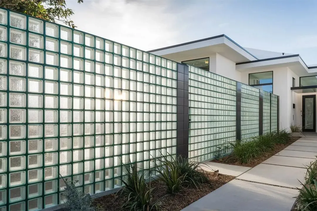 Glass Block Privacy Wall