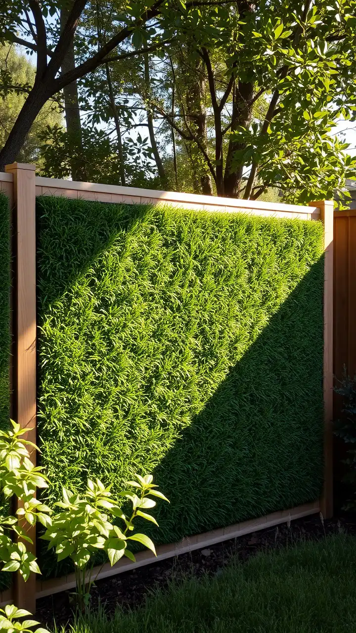 Grass Screen fence for Privacy Fence Ideas