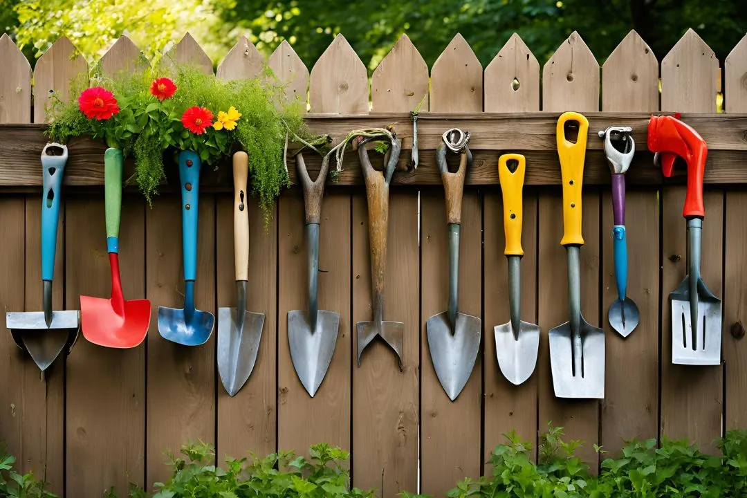 Hanging Garden Tools Display