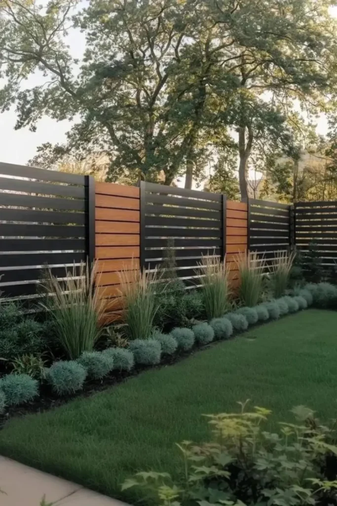 Horizontal Slat Fencing