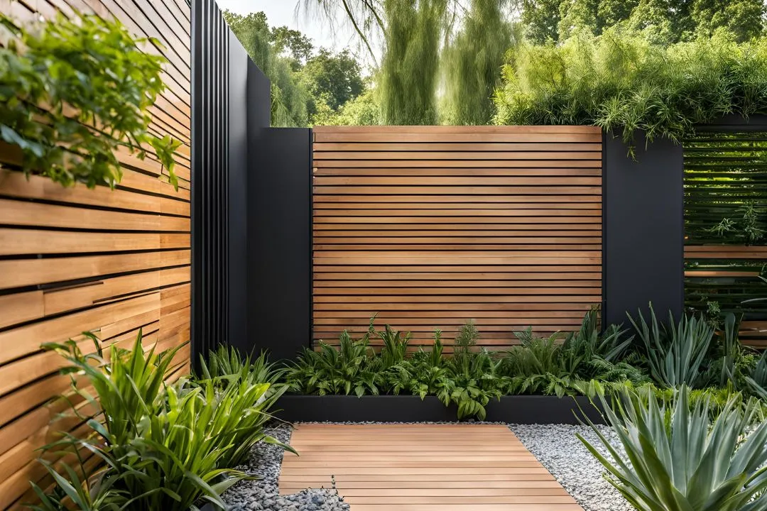 Mixed Material Fence